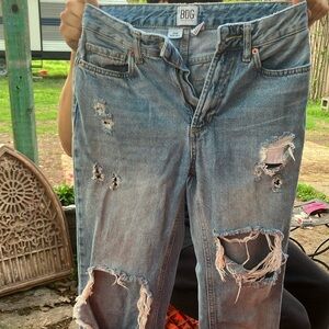 BDG Women's Distressed Blue Jeans
